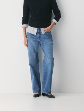 Aritzia Denim Forum The 90s Iggy Lo-Rise Baggy Jeans 27 100% Cotton Blue Y2K